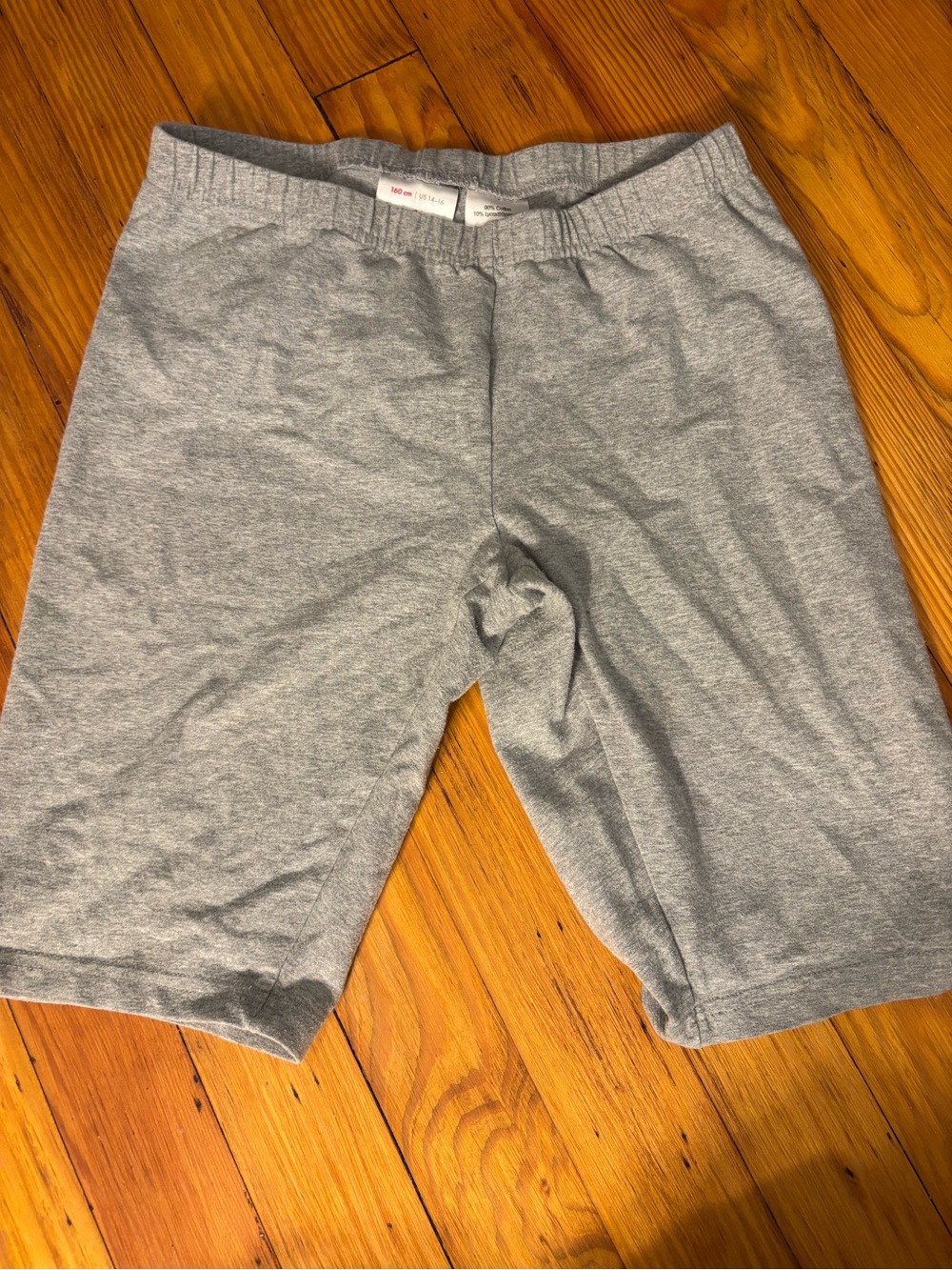 Hanna Andersson Gray Knit Bike Shorts